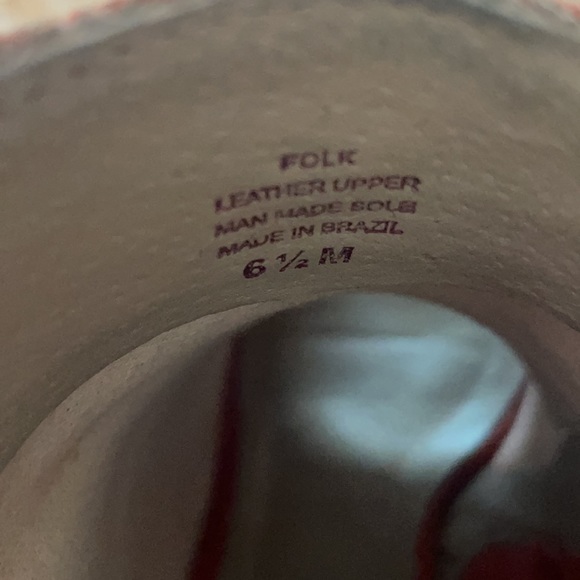 MATISSE rust/orange block heel side buckle suede bootie size 6.5 - Picture 10 of 12